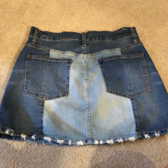 Madewell Jean Skirt - Picture 2 of 2